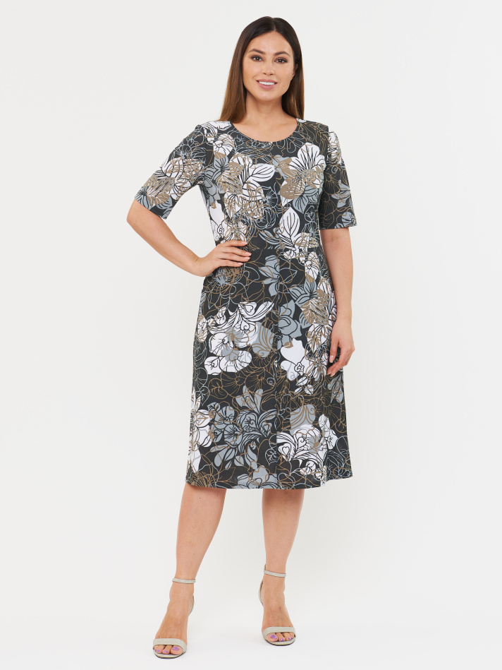 Платье Софи Цветы  (plus size 46-60) от EGMARRA