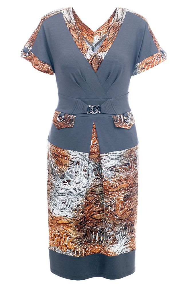 Платье  Ницца питония  (plus size 46-60) от EGMARRA