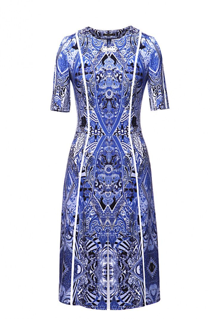 Платье Париж блу  (plus size 46-60) от EGMARRA